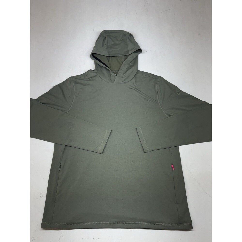 G/FORE Hoodie Men L Isle Green Performance Stretch Athletic Golf Active w/ Logo